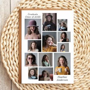 12 Photo Collage Add Any Name & Year Graduation Announcement