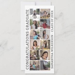 12 Photo Collage Congratulations Graduate Announcement