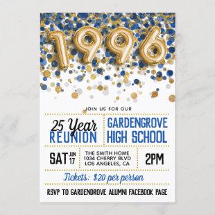 1996 High School College Reunion Invitation