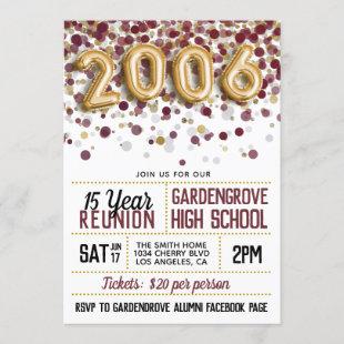 2006 High School College Reunion Invitation