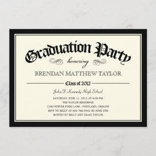 2012 Diploma Graduation Party Invitation