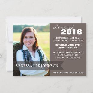 2016 Graduation Party - Sassy Classy Banner Invitation