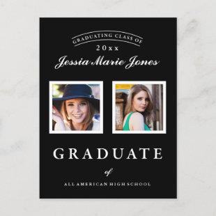 2017 Graduation Invitation Postcard Custom Color