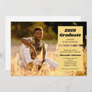 2019 Graduate | Horizontal Photo Graduation Party Invitation