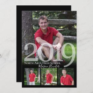 2019 Senior Memories Quad Photo Graduation Invitation