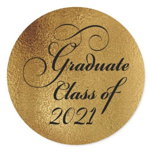 2021 Gold Graduation Party Thank You Seal