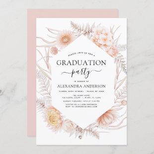 2022 Graduation Boho Chic Dusty Pink Desert Invita Invitation