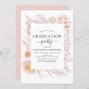 2022 Graduation Boho Chic Dusty Pink Desert Invitation