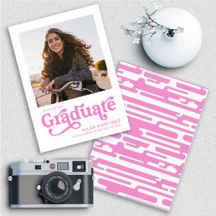 2023 Graduate Photo Pink Typography Announcement