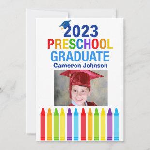 2023 Preschool Graduate PreK Kids Photo Graduation Announcement