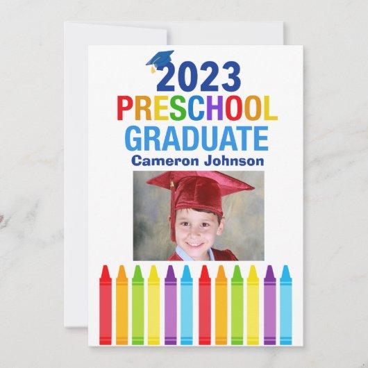 2023 Preschool Graduate PreK Kids Photo Graduation Announcement