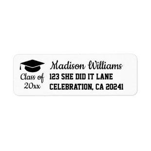 2024 Graduation Personalized Grad Return Address Label