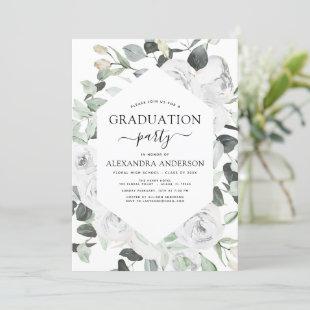 202 Graduation Floral Eucalyptus Greenery Invitation
