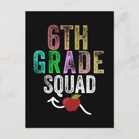 6th grade squad postcard