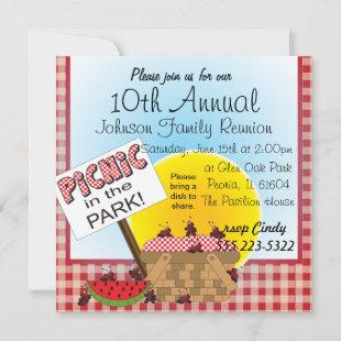 A Reunion | Picnic in the Park | Any Occasion Invitation