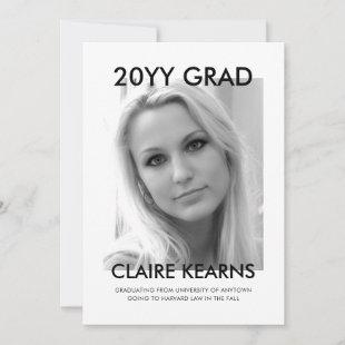 A Solid Year Graduation Announcement