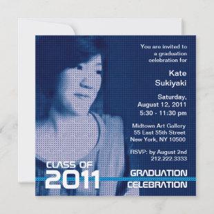 Add Photo Class of 2011 Invitation Sci fi Blue 6