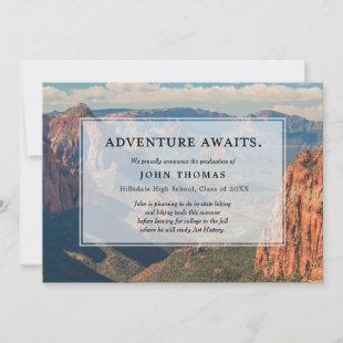 Adventure Awaits-Mountain, Graduation Announcement