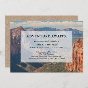 Adventure Awaits Mountain View Party Invitation