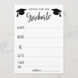 Advice For The Graduate | Grad Hat Invitation