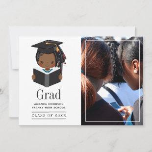 African American Girl Graduation Photo Announcement