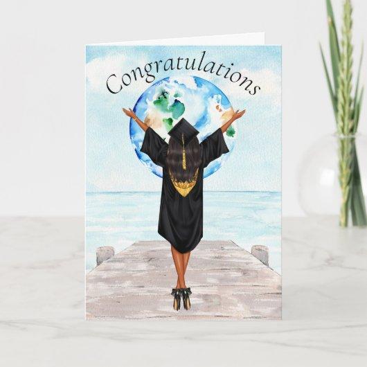 African American Graduation Congratulations Card