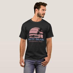 Amity Island Welcomes You Jaws Retro Movie 70s 80s T-Shirt