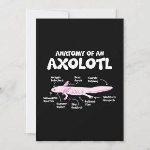 anatomy of an axolotl holiday card