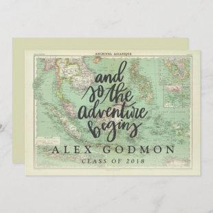 AND SO THE ADVENTURE BEGINS INVITATION