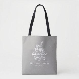 And so the adventure begins tote bag