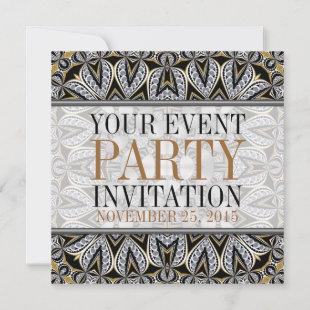 Antique Art Decor Adult Cocktail Party Invitations