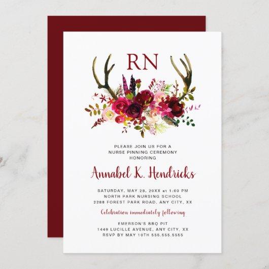Antlers RN pinning ceremony / celebration party Invitation
