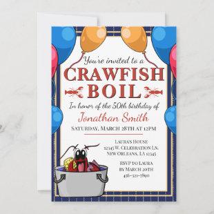 Any Age Crawfish Boil Birthday Party Invitation