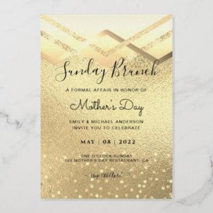 ANY EVENT Gold Foil Formal Event Dinner Lunch CHIC Foil Invitation