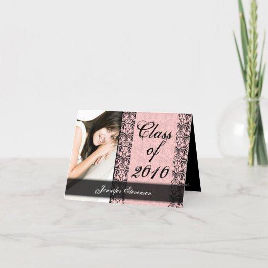 ANY YEAR Lacy Pink Graduation Card