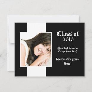 Any Year ~ Traditional Graduation Announcement
