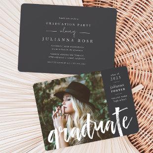 Ash | Sketched Overlay Graduation Party Invitation