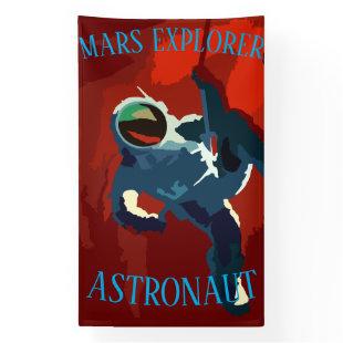 Astronaut Mars Explorer Space Travel Vacation Banner