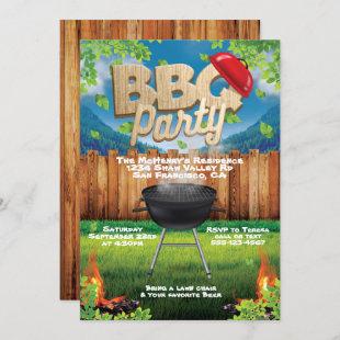 Backyard BBQ Party Invitation