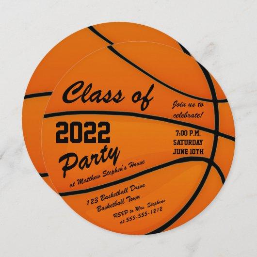 Basketball Themed Graduation Party Invitation