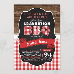 BBQ Graduation Party Invitation