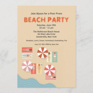 Beach Day Party Invitation