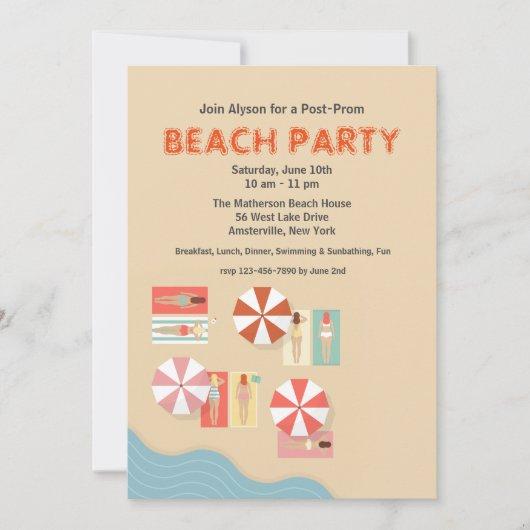Beach Day Party Invitation