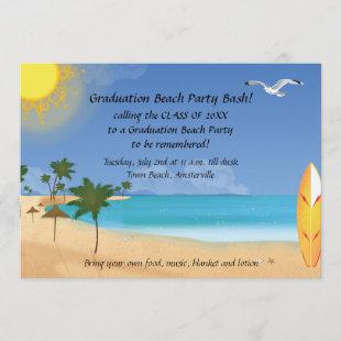Beach Scene Invitation