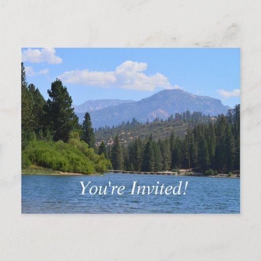beautiful landscape picture graduation party invitation postcard