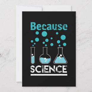 because science rocks design  biology, chemistry holiday card