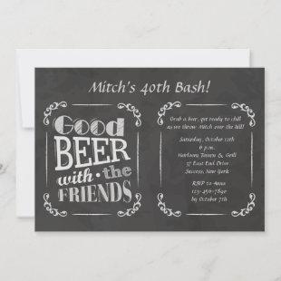 Beer With Friends Invitation