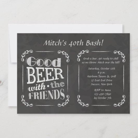 Beer With Friends Invitation