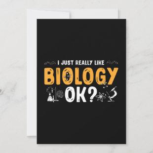 biologist professor science teacher biology holiday card