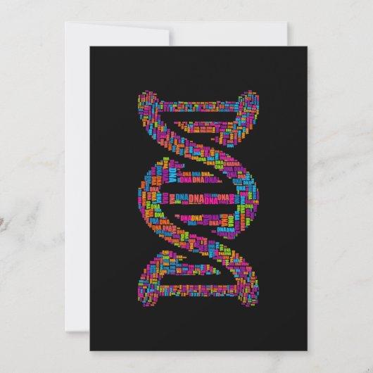 biology DNA molecule word cloud  science teacher Holiday Card